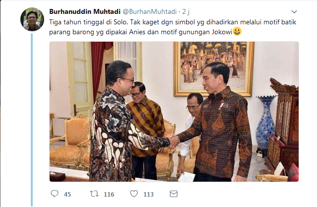Anies Batik  Motif Parang  Jokowi  Motif Gunungan Jokowi  
