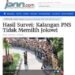 Analisa Hasil Survey: Mengapa Kalangan PNS Tidak Memilih Jokowi?