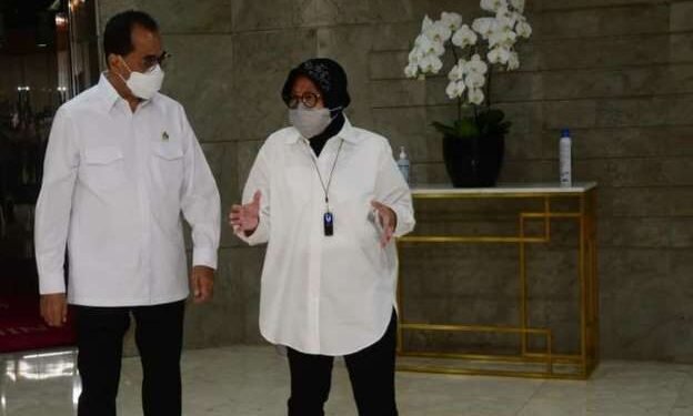 Demi Sembako, Budi Karya Temui Risma Bahas Tol Laut hingga Jembatan Udara