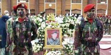 Kabinda Papua Dimakamkan Secara Militer di TMP Kalibata